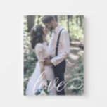 Love Script Wedding Canvas<br><div class="desc">Laat je favoriete trouwfoto zien met een mooi script of geef dit als een trouwcadeau!</div>