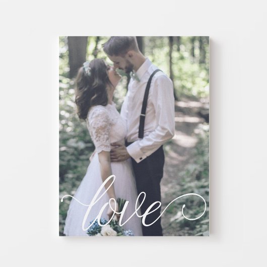 Love Script Wedding Canvas Afdruk