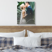 Love Script Wedding Canvas Afdruk (Insitu (Slaapkamer))