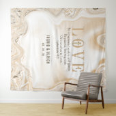 Love Scripting Ephesians 4:2 Wedding Backdrop Wandkleed (In Situ (horizontaal))