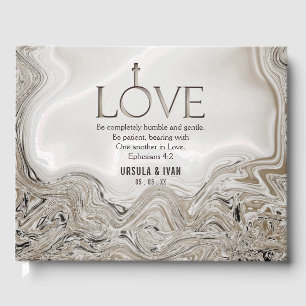Love Scripting Verse Ephesians 4:2 Wedding Gastenboek