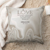 Love Scripting Verse Ephesians 4:2 Wedding Kussen (Deken)