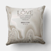 Love Scripting Verse Ephesians 4:2 Wedding Kussen (Achterkant)