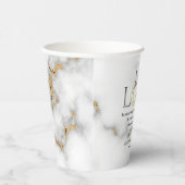 Love Scripting Verse Ephesians 4:2 Wedding Papieren Bekers (Rechts)