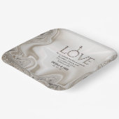 Love Scripting Verse Ephesians 4:2 Wedding Papieren Bordje (Gebogen)