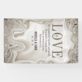 Love Scripting Verse Ephesians 4:2 Wedding Spandoek (Horizontaal)