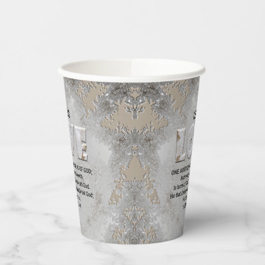 Love Scripture Papieren Bekers (Links)