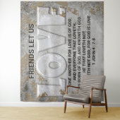 Love Scripture Wandkleed (In situ)