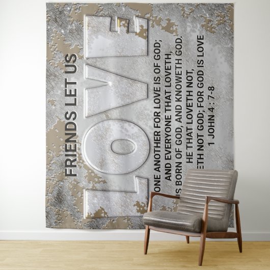 Love Scripture Wandkleed (In situ)