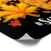 Love Scrub Nurse Life Thanksgiving Autumn Herfst M Poster (Hoek)