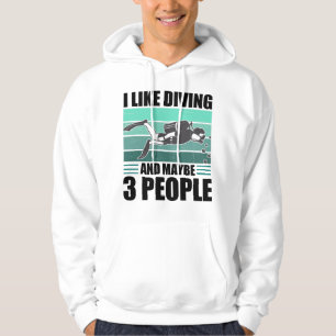 Love Scuba Diving Funn Diver Gift Hoodie