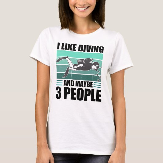 Love Scuba Diving Funn Diver Gift T-shirt (Voorkant)