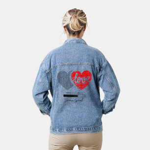 Love search process denim jacket