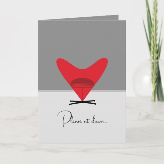 Love Seat Feestdagen Kaart (Voorkant)