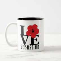 LOVE Sebastian 11oz Red hibiscus