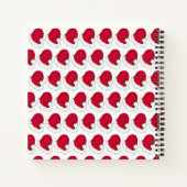 Love, Secret Santa Claus Merry-Kerstmis Red Xmas Notitieboek (Achterkant)