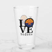 LOVE Sedona Arizona Glas (Achterkant)
