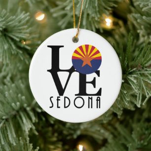 LOVE Sedona Arizona Keramisch Ornament