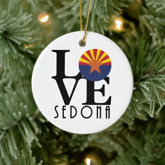 LOVE Sedona Arizona Keramisch Ornament (Boom)