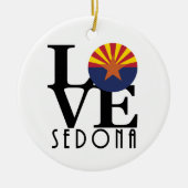 LOVE Sedona Arizona Keramisch Ornament (Voorkant)