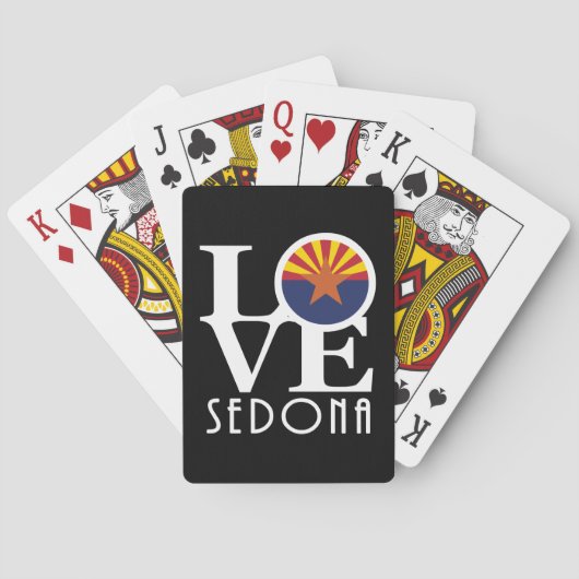 LOVE Sedona Arizona-speelkaarten Pokerkaarten (Achterkant)