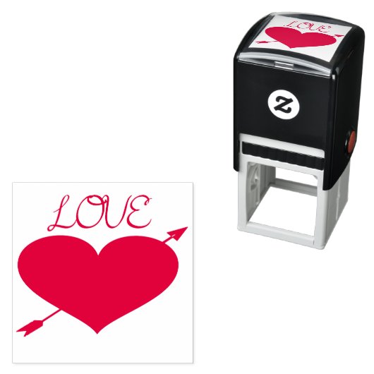 Love Self Inking Rubber Stamp Zelfinktende Stempel (In situ)