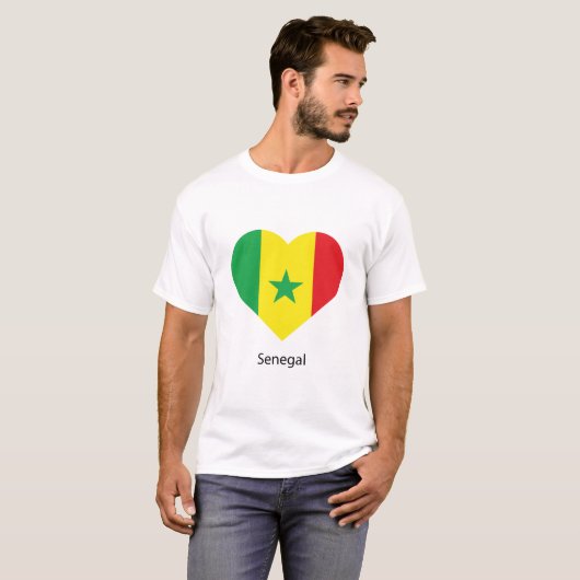 Love Senegal T-shirt (Voorkant volledig)