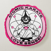 Love Sensei - Atomaire Karate - TWRP Ronde Kussen