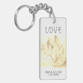 *~* "LOVE" Sepia Crystals Events Weddings SWAG Sleutelhanger (Voorkant Links)