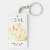 *~* "LOVE" Sepia Crystals Events Weddings SWAG Sleutelhanger (achterkant)