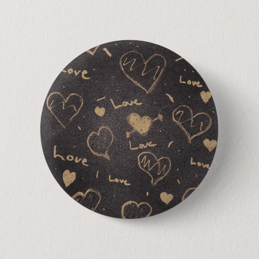 Love Series Pin/ Flair Ronde Button 5,7 Cm (Voorkant)