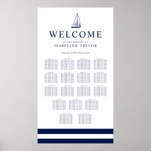 Love Set Sail | 17 Tafelzitje Poster (Voorkant)