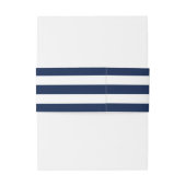 Love Sets Zeil Nautical Stripes Aangepaste namen Uitnodigingen Wikkel (Achterkant Voorbeeld)