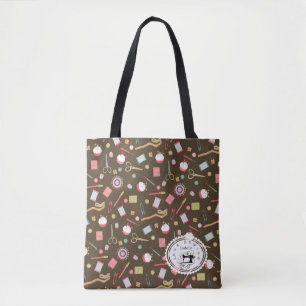 Love Sewing Accessoires Brown Tote Bag