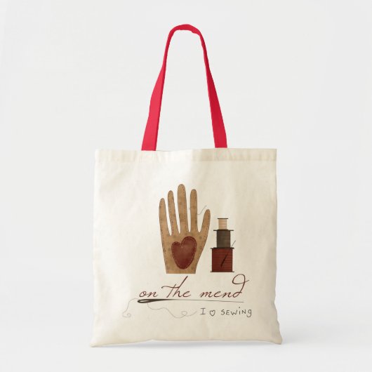 Love Sewing Bag Tote Bag (Voorkant)