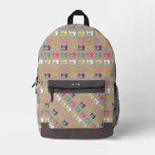 Love Sewing Brown Bedrukte Rugzak (Voorkant)