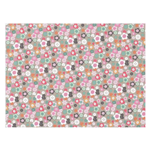 Love Sewing Buttonnen Ash Tafelkleed (Voorkant (Horizontaal))