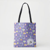 Love Sewing Machine Purple Tote Bag (Voorkant)