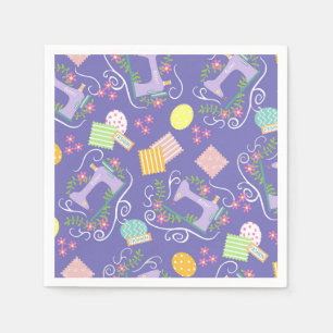 Love Sewing Paars Servet