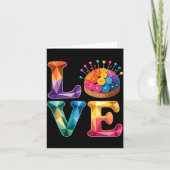 Love Sewing Quilting N Cushion Rainbow Crafter Wom Kaart (Voorkant)