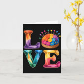 Love Sewing Quilting N Cushion Rainbow Crafter Wom Kaart (Gele Bloem)