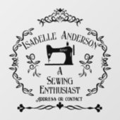 Love Sewing  Raamsticker (Vel)