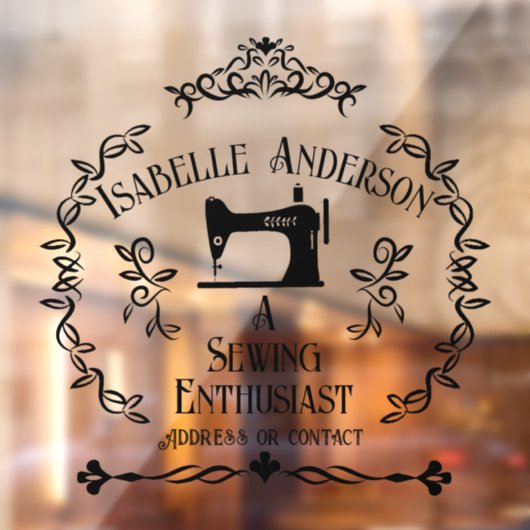 Love Sewing Raamsticker (Vel 2)