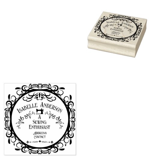 Love Sewing  Rubber Stamp Rubberstempel (Gestempeld)