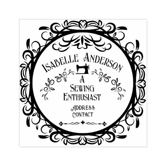 Love Sewing  Rubber Stamp Rubberstempel (Afrduk)