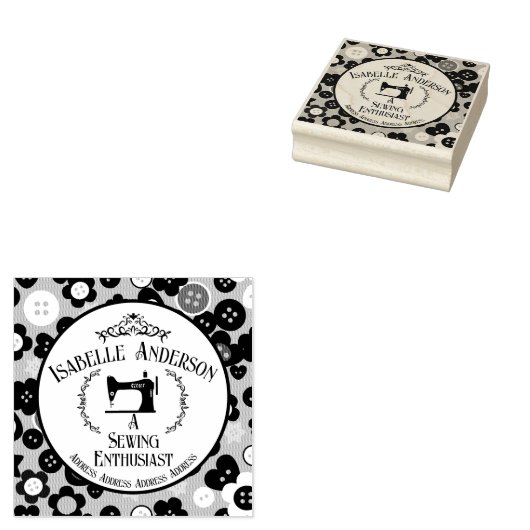 Love Sewing Rubberstempel (Gestempeld)