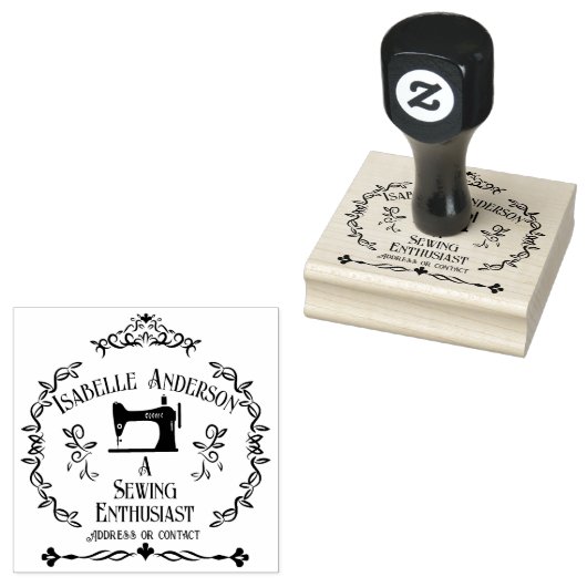 Love Sewing  Rubberstempel (Gestempeld)