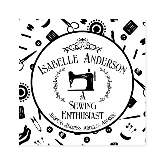 Love Sewing  Rubberstempel (Afrduk)