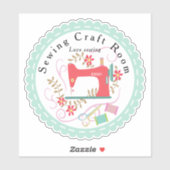 Love Sewing Sticker (Vel)
