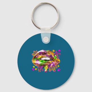 Love Sexy Lips Mardi Gras Carnival Fat Sleutelhanger
